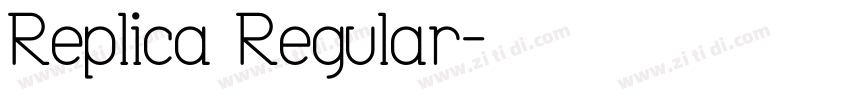 Replica Regular字体转换